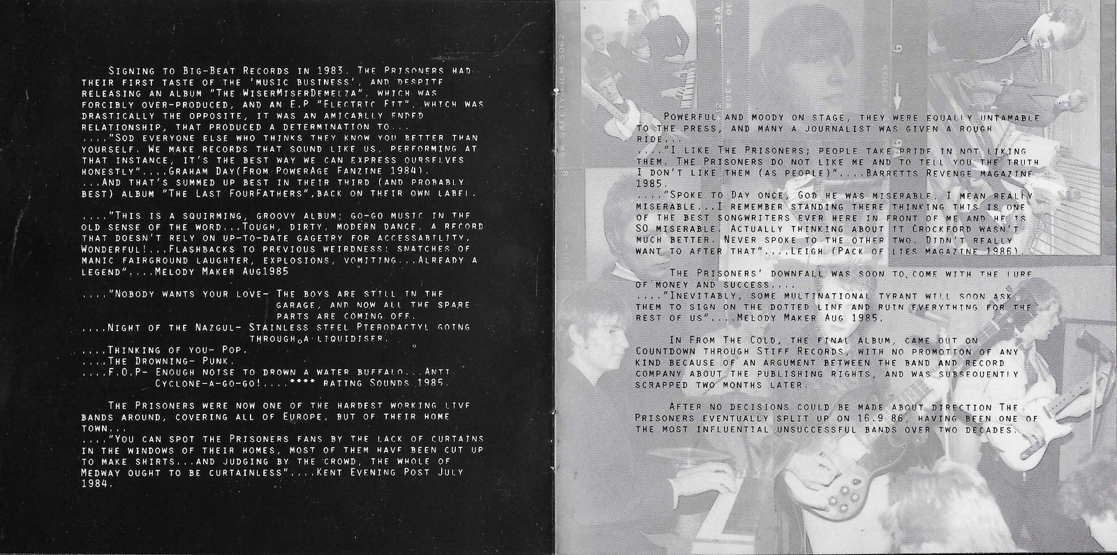 Middle of cover of OWNUP 2 CD